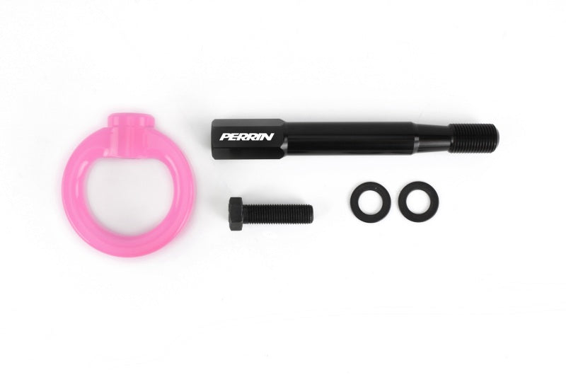 Perrin 15-19 Subaru WRX/STI Tow Hook Kit (Rear) - Hyper Pink - Black Ops Auto Works