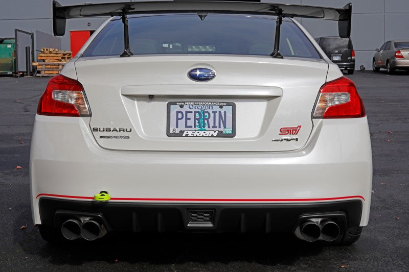 Perrin 15-19 Subaru WRX/STI Tow Hook Kit (Rear) - Neon Yellow - Black Ops Auto Works
