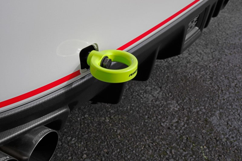 Perrin 15-19 Subaru WRX/STI Tow Hook Kit (Rear) - Neon Yellow - Black Ops Auto Works