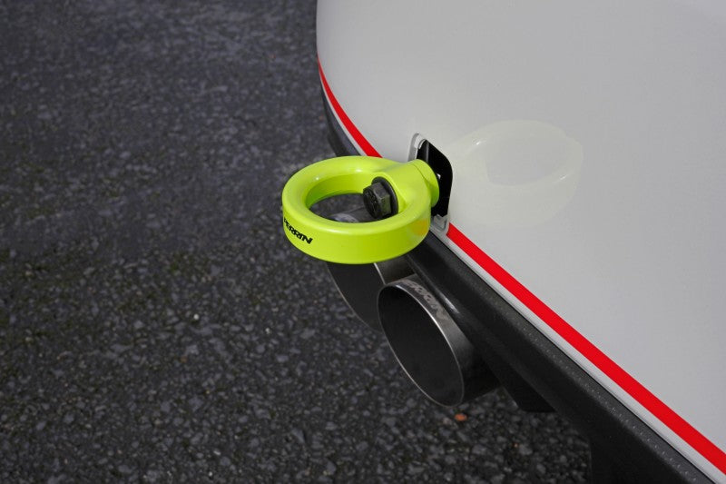 Perrin 15-19 Subaru WRX/STI Tow Hook Kit (Rear) - Neon Yellow - Black Ops Auto Works