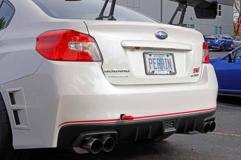 Perrin 15-19 Subaru WRX/STI Tow Hook Kit (Rear) - Red - Black Ops Auto Works