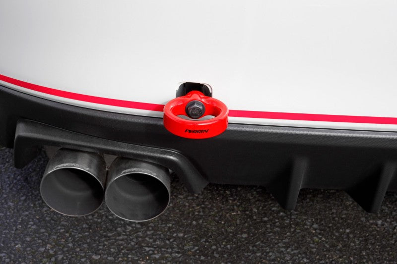 Perrin 15-19 Subaru WRX/STI Tow Hook Kit (Rear) - Red - Black Ops Auto Works
