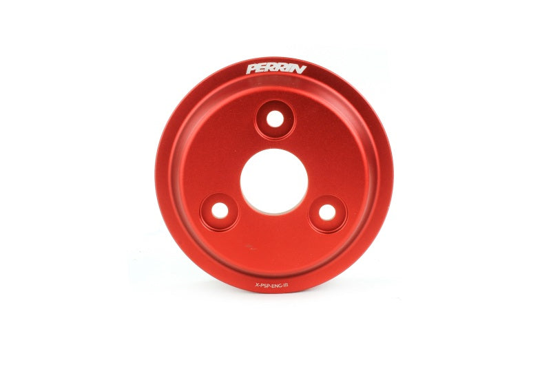 Perrin 15-21 Subaru WRX Lightweight Water Pump Pulley - Red - Black Ops Auto Works