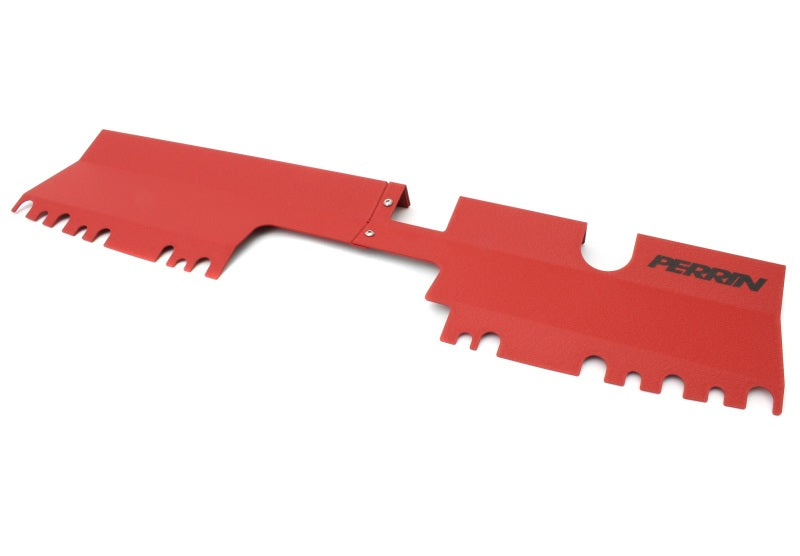Perrin 15-21 WRX/STI Radiator Shroud (Without OEM Intake Scoop) - Red - Black Ops Auto Works