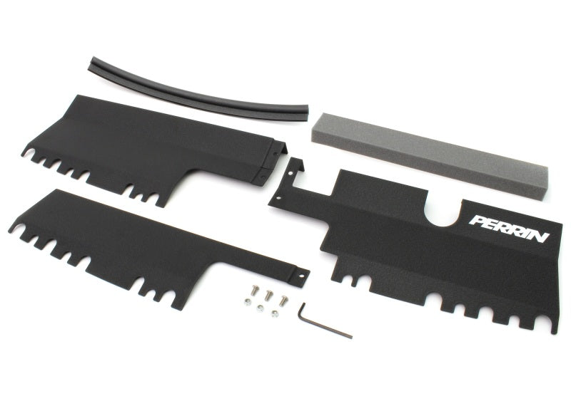 Perrin 15-21 WRX/STI Radiator Shroud (With/Without OEM Intake Scoop) - Black - Black Ops Auto Works