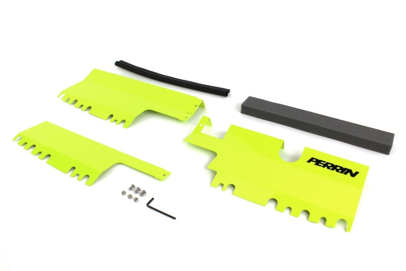 Perrin 15-21 WRX/STI Radiator Shroud (With/Without OEM Intake Scoop) - Red - Black Ops Auto Works