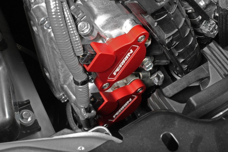 Perrin 15-22 WRX Cam Solenoid Cover - Red - Black Ops Auto Works