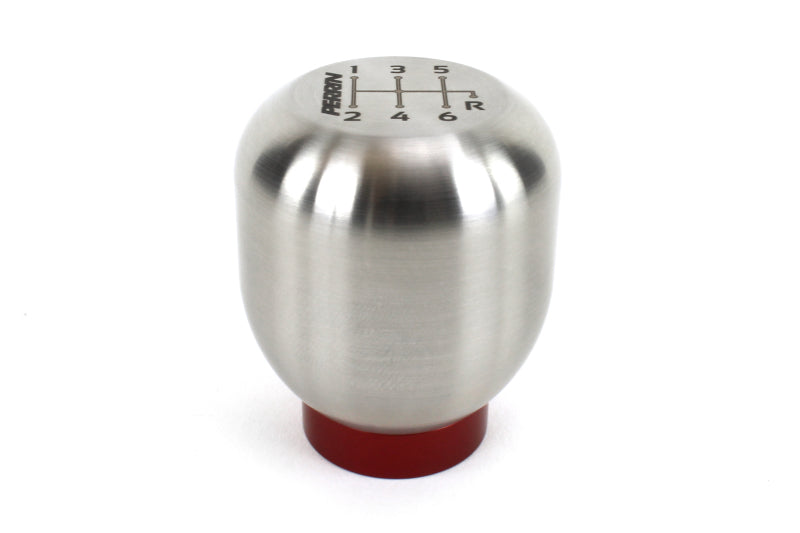 Perrin 17-18 Honda Civic Brushed Stainless Steel Large Shift Knob - 6 Speed - Black Ops Auto Works