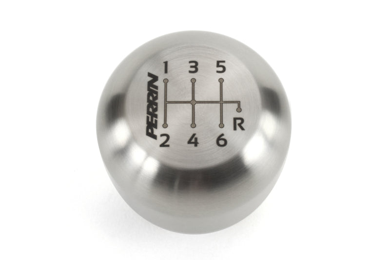 Perrin 17-18 Honda Civic Brushed Stainless Steel Large Shift Knob - 6 Speed - Black Ops Auto Works