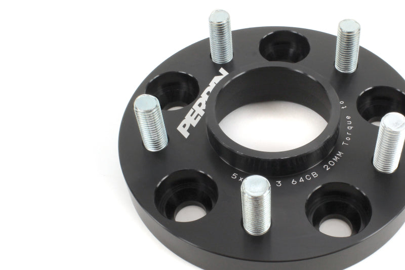 Perrin 17-18 Honda Civic Si 64.1mm Hub 5x114.3 20mm Wheel Spacers (One Pair) - Black Ops Auto Works