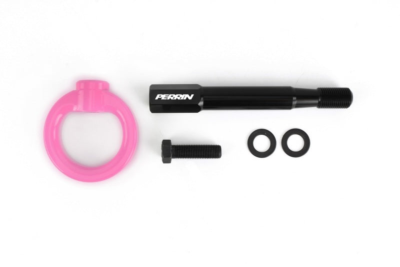 Perrin 18-21 WRX/STI / 13-20 BRZ / 17-20 Toyota 86 Front Tow Hook Kit - Hyper Pink - Black Ops Auto Works