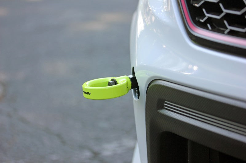 Perrin 18-21 WRX/STI / 13-20 BRZ / 17-20 Toyota 86 Front Tow Hook Kit - Neon Yellow - Black Ops Auto Works