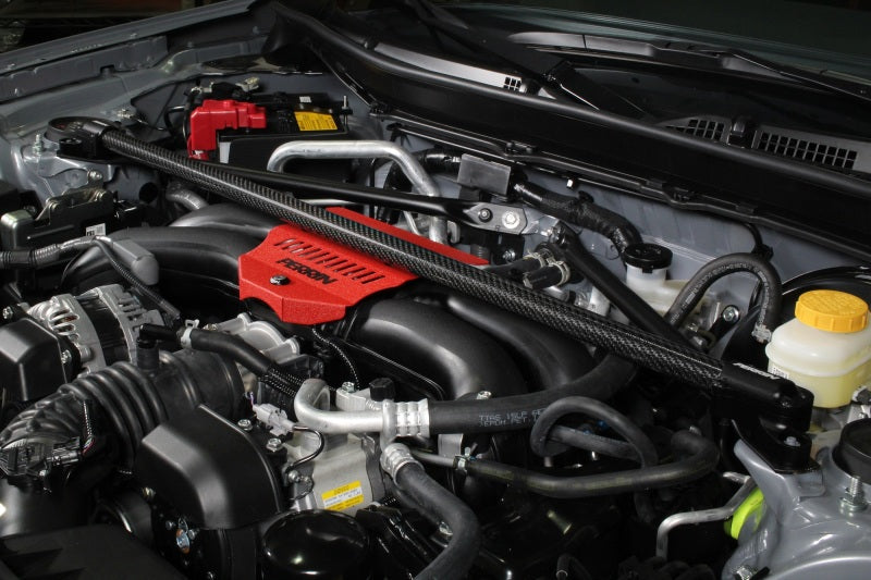 Perrin 2013+ BRZ/FR-S/86/GR86 Front Strut Brace - Carbon Fiber (Req. Removal of OEM Engine Cover) - Black Ops Auto Works