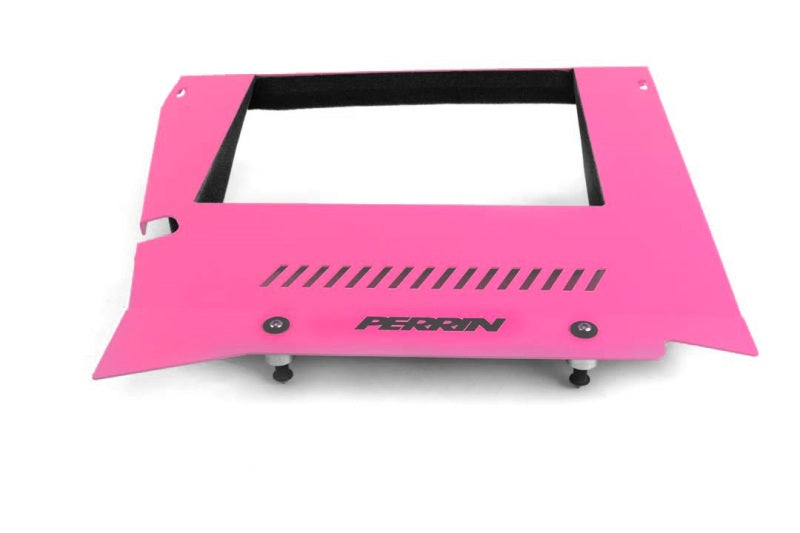 Perrin 2015+ Subaru WRX Engine Cover Kit (Intercooler Shroud + Pulley Cover) - Hyper Pink - Black Ops Auto Works