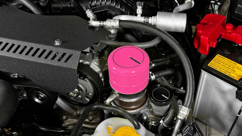 Perrin 2015+ Subaru WRX/STI Oil Filter Cover - Hyper Pink - Black Ops Auto Works