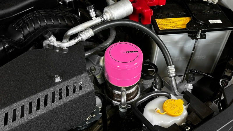 Perrin 2015+ Subaru WRX/STI Oil Filter Cover - Hyper Pink - Black Ops Auto Works