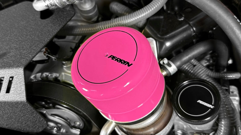 Perrin 2015+ Subaru WRX/STI Oil Filter Cover - Hyper Pink - Black Ops Auto Works