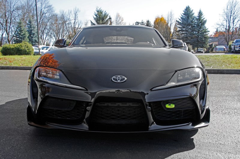 Perrin 2020 Toyota Supra Tow Hook Kit (Front) - Neon Yellow - Black Ops Auto Works