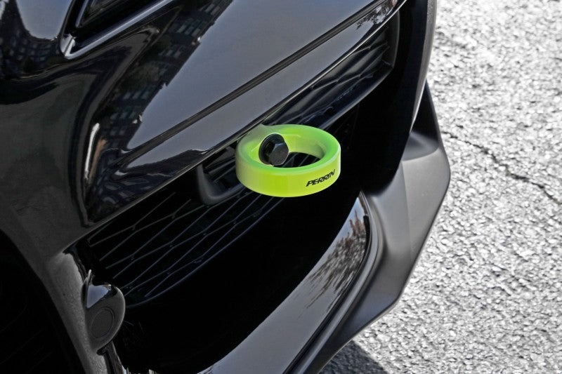Perrin 2020 Toyota Supra Tow Hook Kit (Front) - Neon Yellow - Black Ops Auto Works