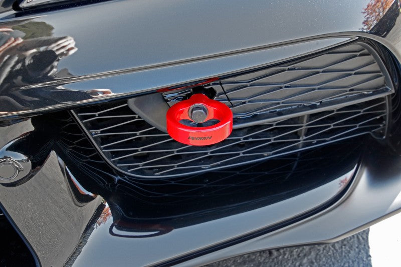 Perrin 2020 Toyota Supra Tow Hook Kit (Front) - Red - Black Ops Auto Works