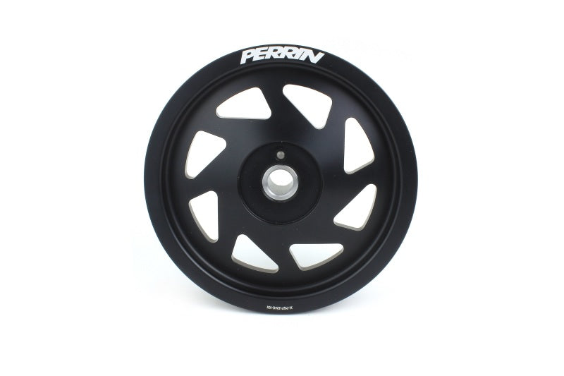 Perrin 2022 BRZ/86 / 19-22 Subaru WRX Lightweight Crank Pulley (FA/FB Eng w/Small Hub) - Black - Black Ops Auto Works
