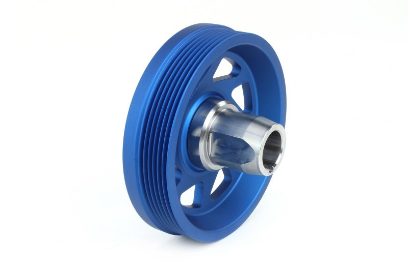 Perrin 2022 BRZ/86 / 19-22 Subaru WRX Lightweight Crank Pulley (FA/FB Eng w/Small Hub) - Blue - Black Ops Auto Works