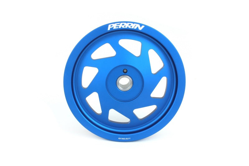 Perrin 2022 BRZ/86 / 19-22 Subaru WRX Lightweight Crank Pulley (FA/FB Eng w/Small Hub) - Blue - Black Ops Auto Works