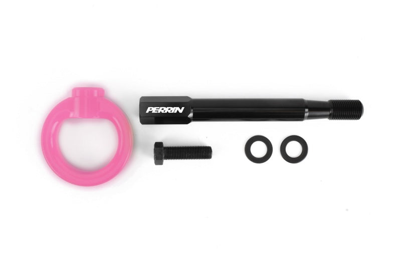Perrin 2022+ BRZ/GR86 Tow Hook Kit (Front) - Hyper Pink - Black Ops Auto Works