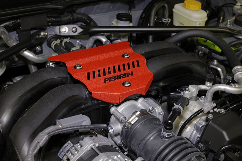 Perrin 2022+ Subaru BRZ / Toyota GR86 Engine Cover - Red Wrinkle - Black Ops Auto Works