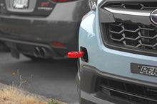 Load image into Gallery viewer, Perrin 2022 Subaru WRX / 18-21 Crosstrek / 14-21 Forester Tow Hook Kit (Front) - Red - Black Ops Auto Works