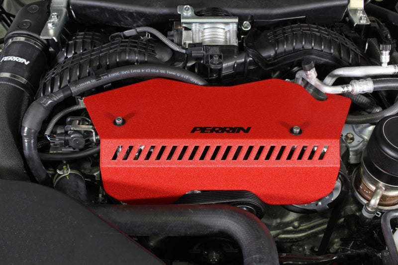 Perrin 2022+ Subaru WRX Pulley Cover - Red - Black Ops Auto Works