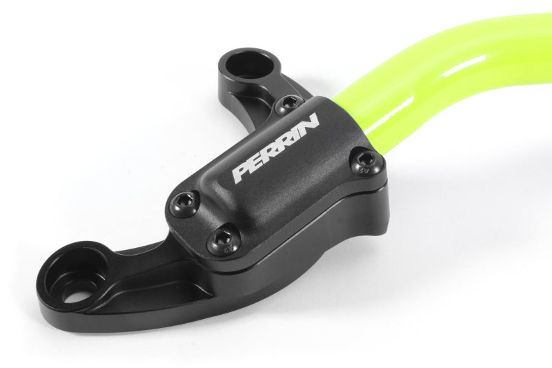 Perrin 2022 Subaru WRX Strut Brace w/ Billet Feet -  Neon Yellow - Black Ops Auto Works