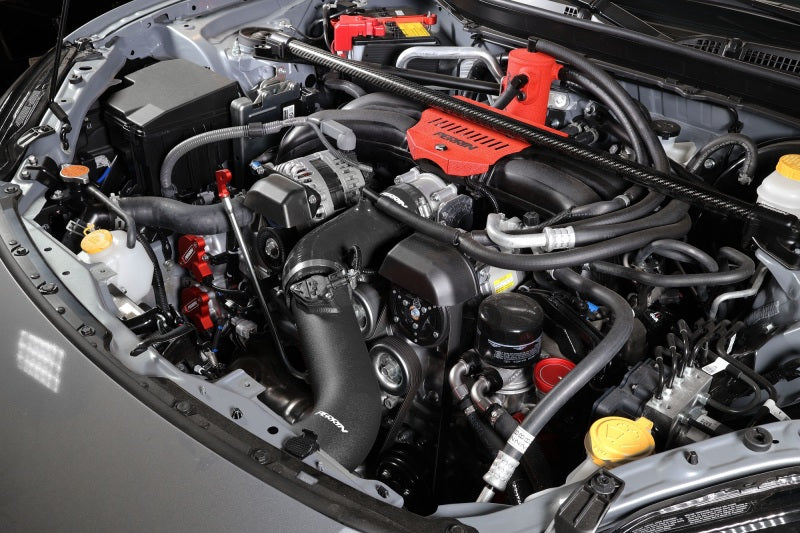 Perrin 22-23 Subaru BRZ/Toyota GR86 Silicone Inlet Hose (3in. ID / SS Wire) - Black-Hoses-Perrin Performance-PSP-INT-432BK-