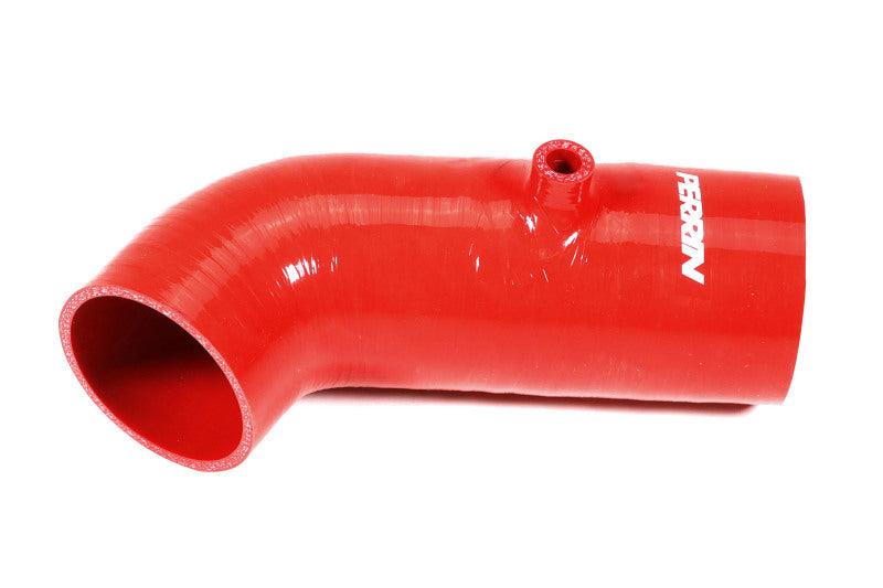 Perrin 22-23 Subaru BRZ/Toyota GR86 Silicone Inlet Hose (3in. ID / SS Wire) - Red-Hoses-Perrin Performance-PSP-INT-432RD-
