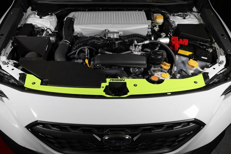 Perrin 22-23 Subaru WRX Radiator Shroud - Neon Yellow - Black Ops Auto Works
