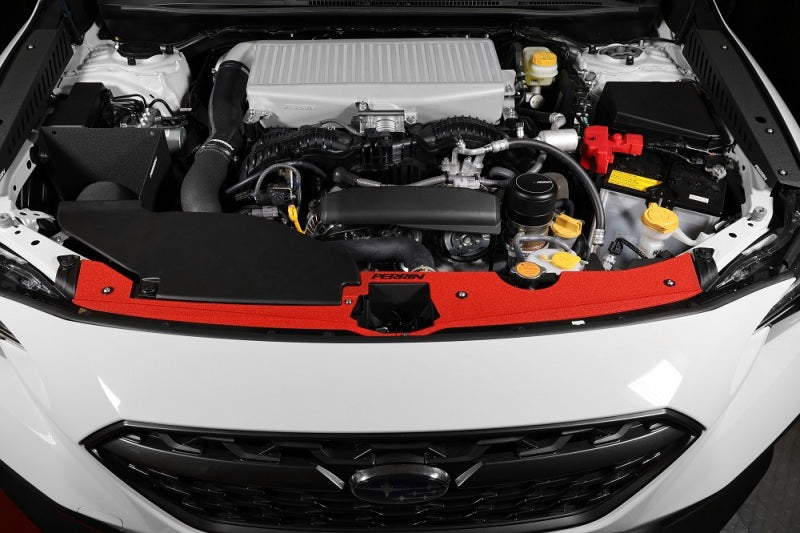 Perrin 22-23 Subaru WRX Radiator Shroud - Red Wrinkle - Black Ops Auto Works