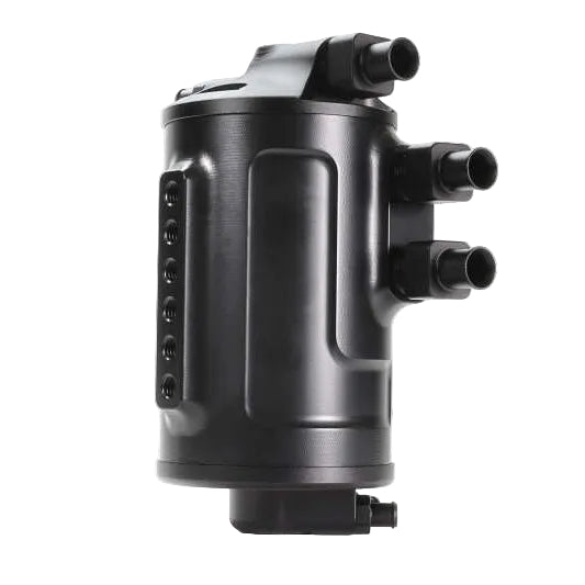 PERRIN Air Oil Separator black for 2002-2021 Subaru WRX and 2004-2021 STI side view