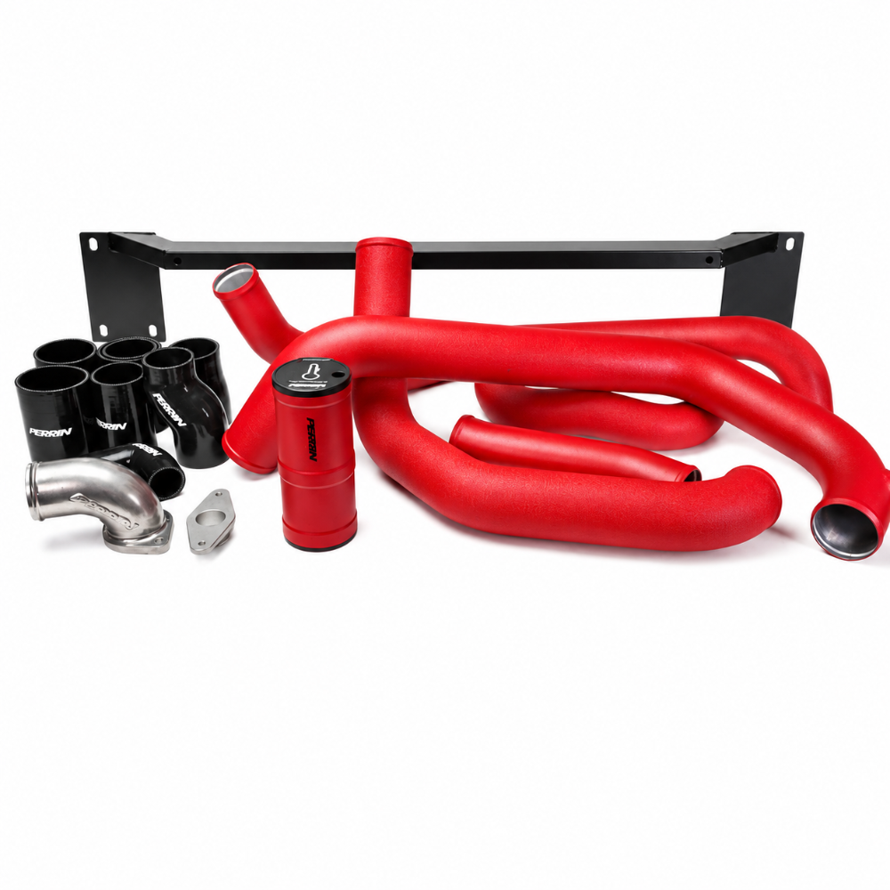 PERRIN red front mount intercooler boost tube kit for 2008-2014 Subaru WRX