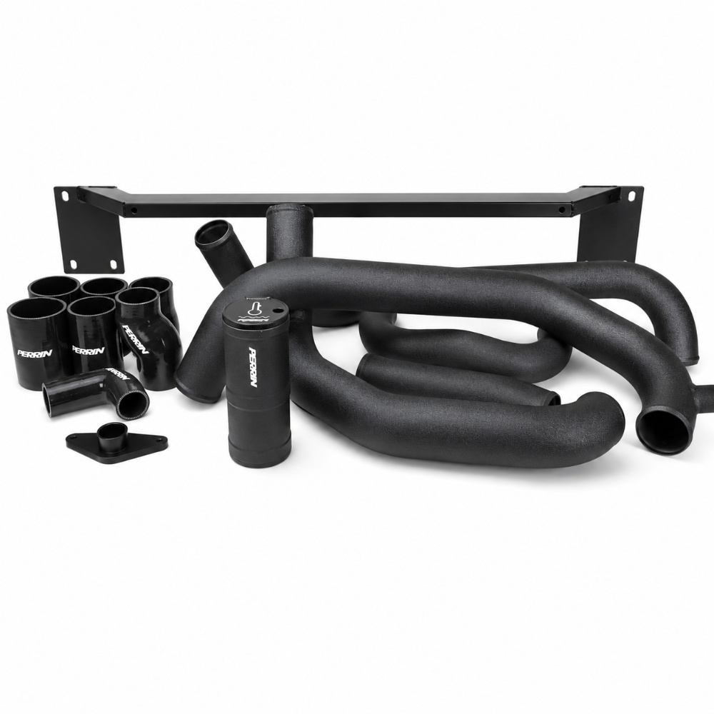 PERRIN black front mount intercooler boost tube kit for 2008-2014 Subaru STI