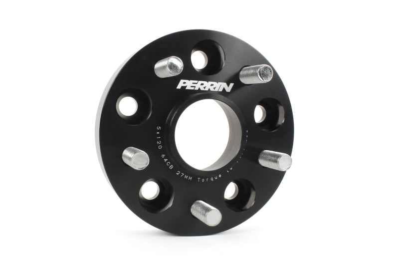 Perrin 17-18 Honda Civic Type R 64.1mm Hub 5x120 27mm Wheel Spacers (One Pair) - Perrin Performance PHP-WHL-027BK