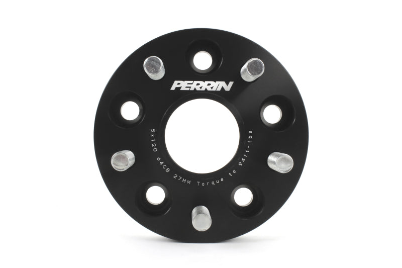 Perrin 17-18 Honda Civic Type R 64.1mm Hub 5x120 27mm Wheel Spacers (One Pair) - Perrin Performance PHP-WHL-027BK