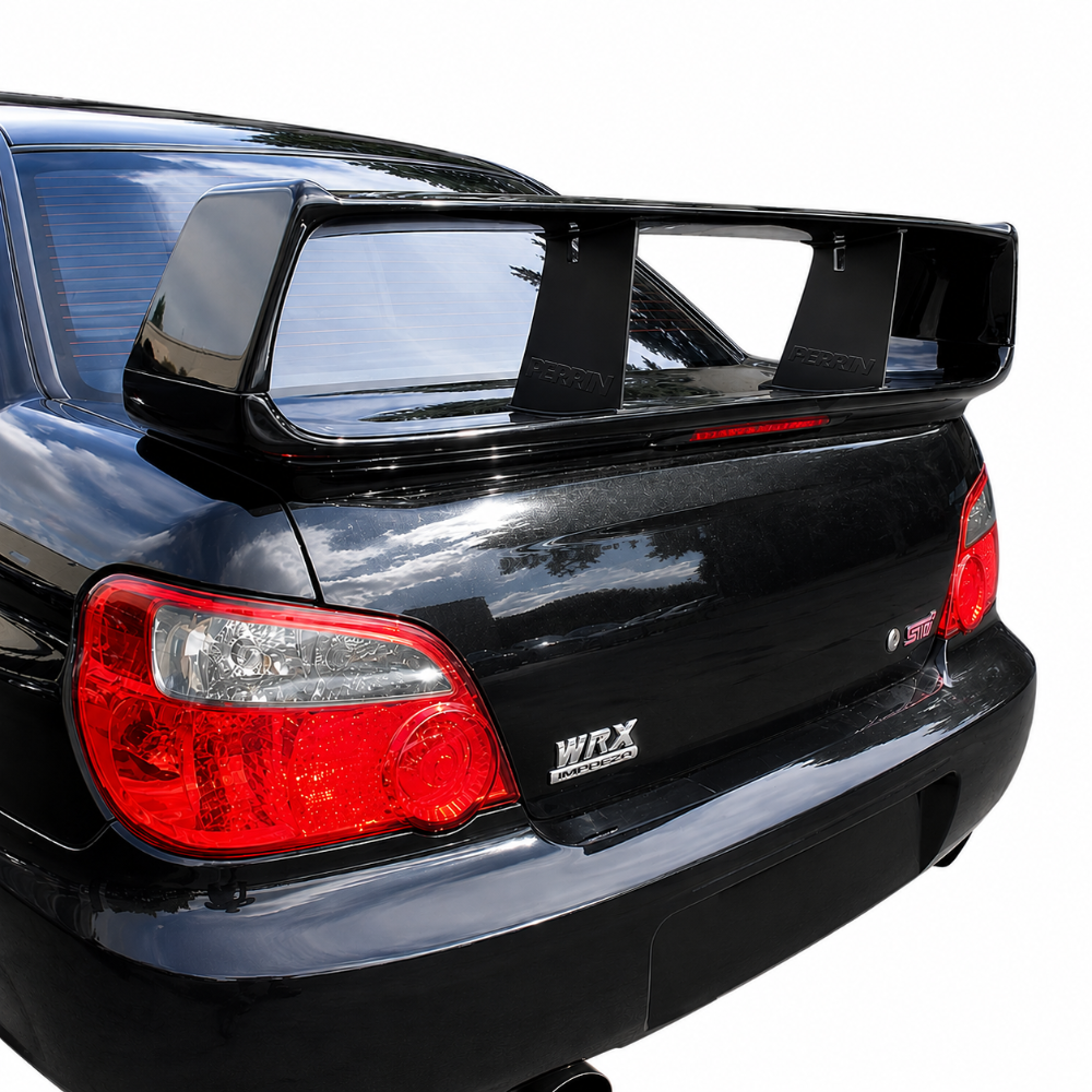 PERRIN 02-07 Subaru STI Wing Stabilizer - Black - Perrin Performance PSP-BDY-100BK