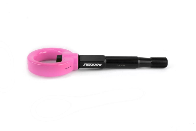 Perrin 15-17 Subaru WRX/STI Tow Hook Kit (Front) - Hyper Pink - Perrin Performance PSP-BDY-232HP