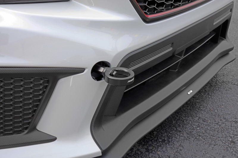 Perrin 18-21 WRX/STI / 13-20 BRZ / 17-20 Toyota 86 Front Tow Hook Kit - Flat Black - Perrin Performance PSP-BDY-235BK