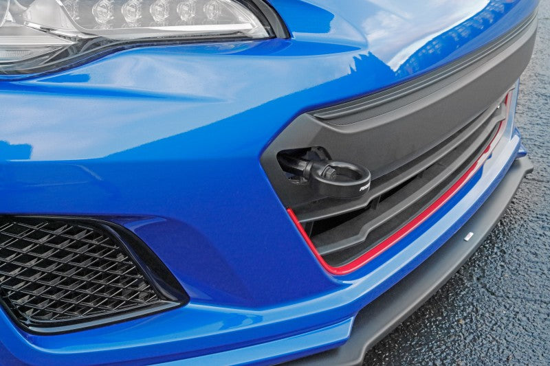 Perrin 18-21 WRX/STI / 13-20 BRZ / 17-20 Toyota 86 Front Tow Hook Kit - Flat Black - Perrin Performance PSP-BDY-235BK