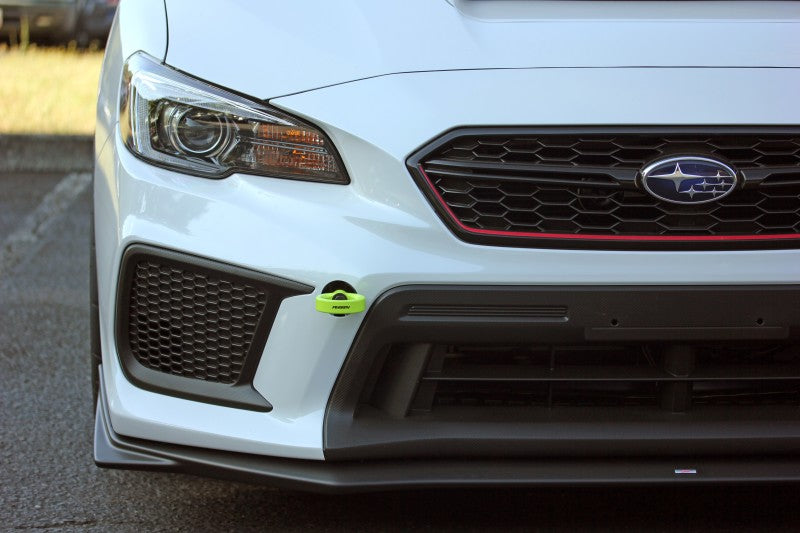 Perrin 18-21 WRX/STI / 13-20 BRZ / 17-20 Toyota 86 Front Tow Hook Kit - Neon Yellow - Perrin Performance PSP-BDY-235NY