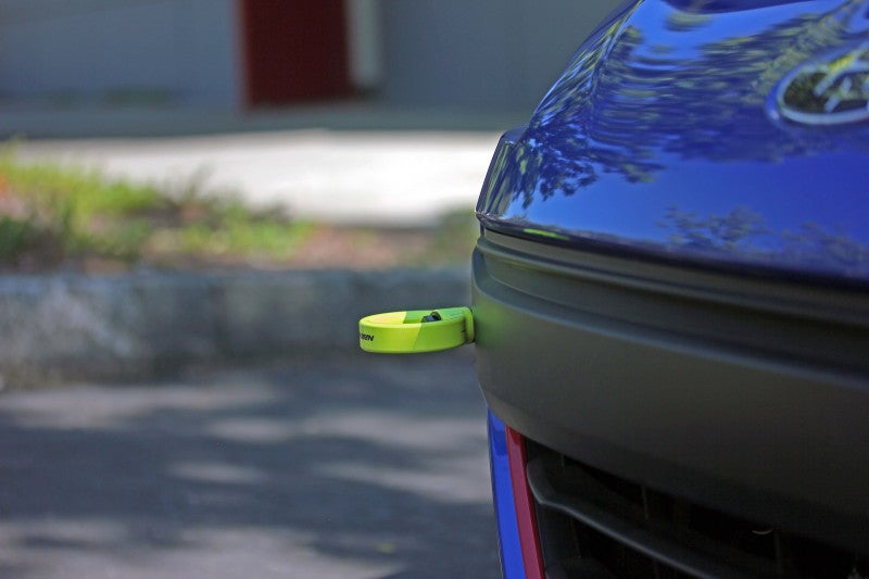 Perrin 18-21 WRX/STI / 13-20 BRZ / 17-20 Toyota 86 Front Tow Hook Kit - Neon Yellow - Perrin Performance PSP-BDY-235NY