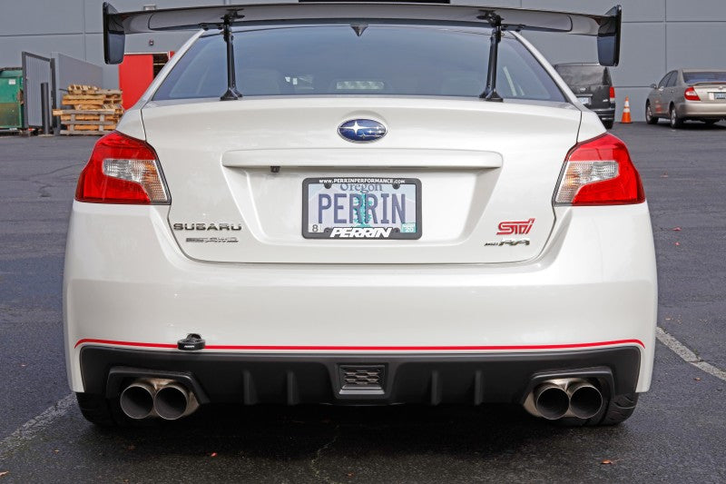 Perrin 15-19 Subaru WRX/STI Tow Hook Kit (Rear) - Black - Perrin Performance PSP-BDY-252BK