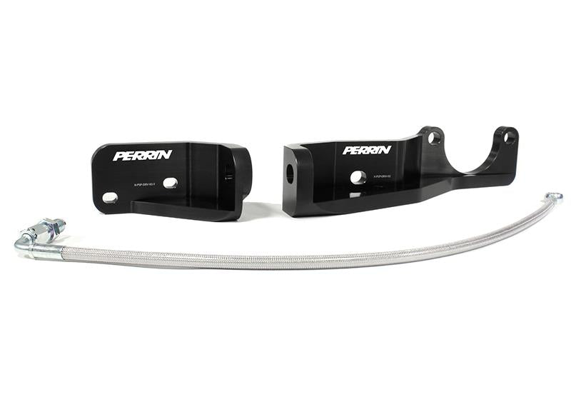 PERRIN 15-21 Subaru Impreza/WRX/STI Pitch Stop Mount & Firewall Brace - Black - Perrin Performance PSP-DRV-112BK