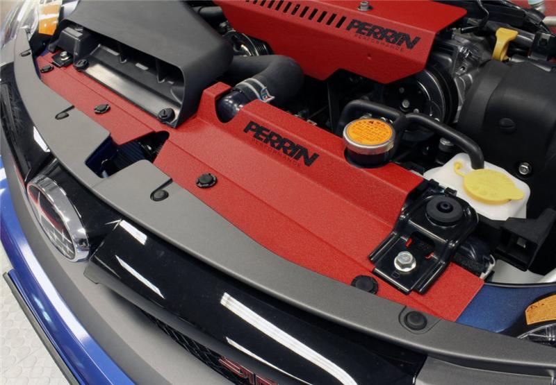 PERRIN 08-14 Subaru WRX & STI / 08-11 Impreza Radiator Shroud - Red - Perrin Performance PSP-ENG-510RD